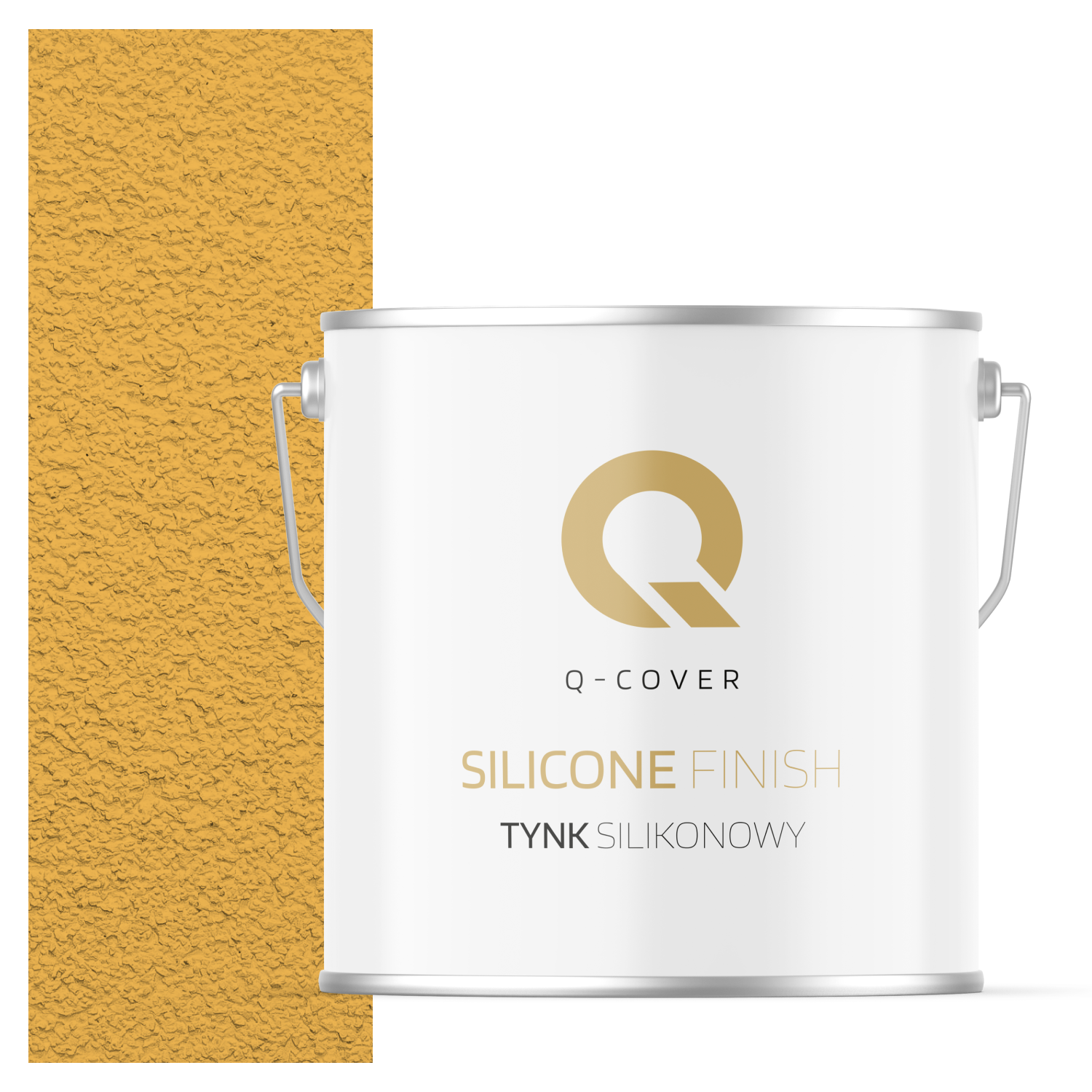 Tynk Silikonowy Elewacyjny Baranek 3.0mm Q-Cover Żółty intensywny F636 7KG