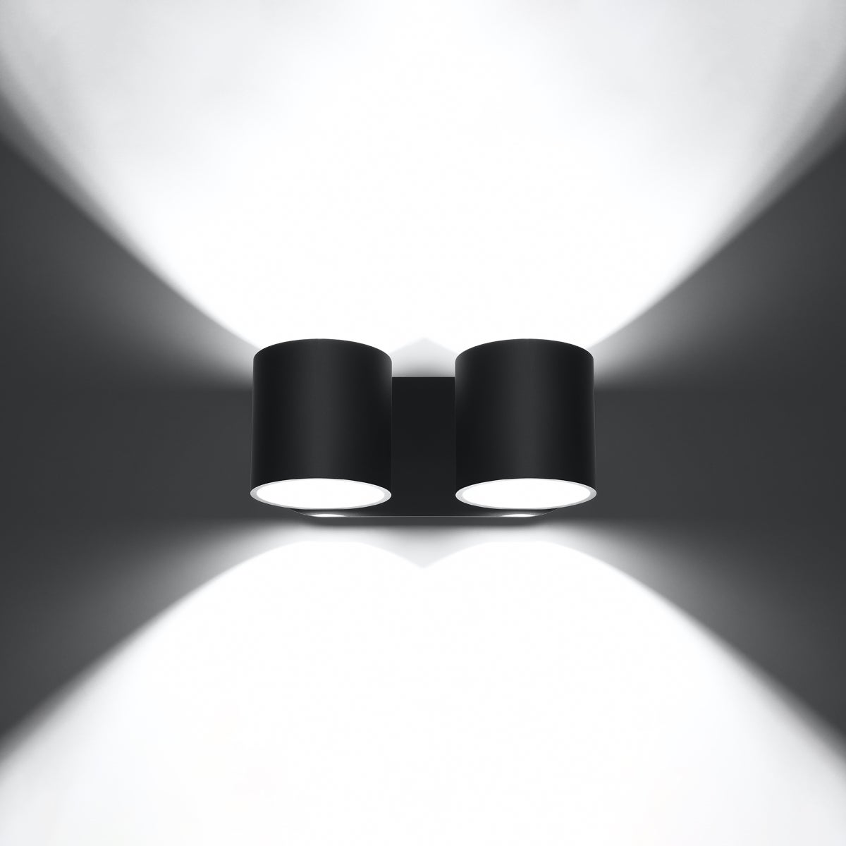 Kinkiet CELERIS 2 czarny LED 3000K - 26x12x10cm Sollux
