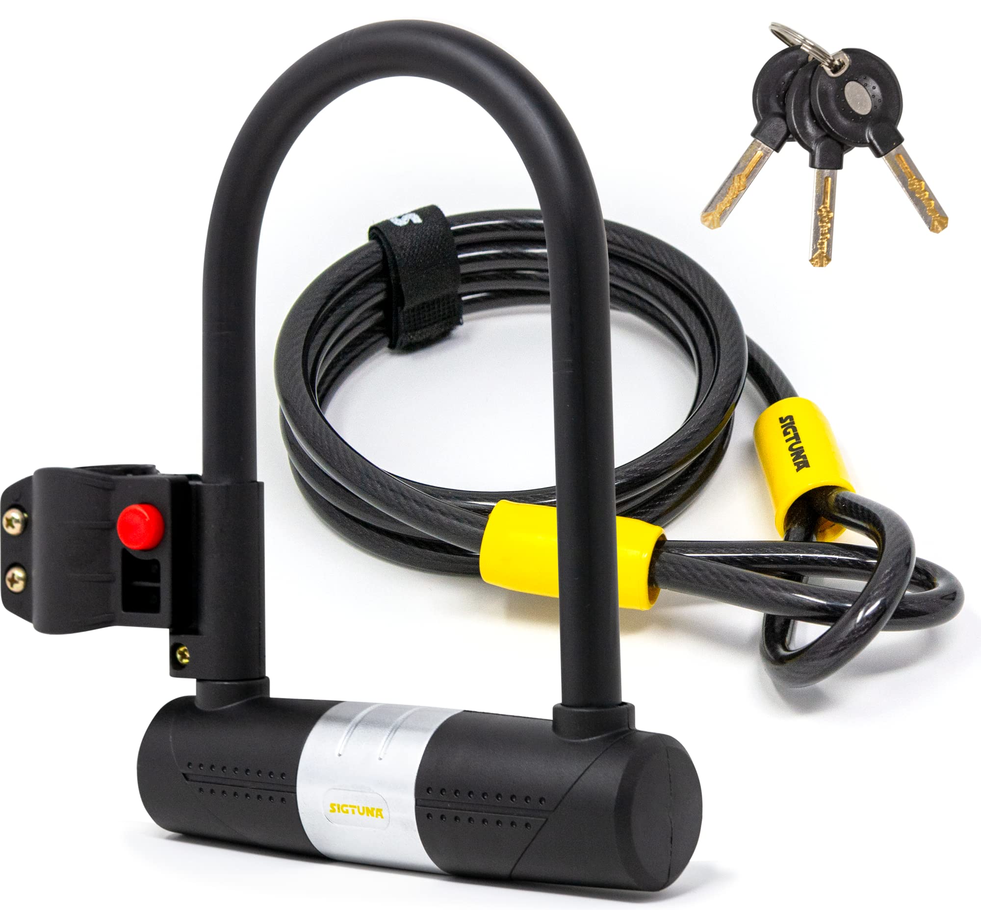 Lucchetto per bici con due chiavi sistema di sicurezza