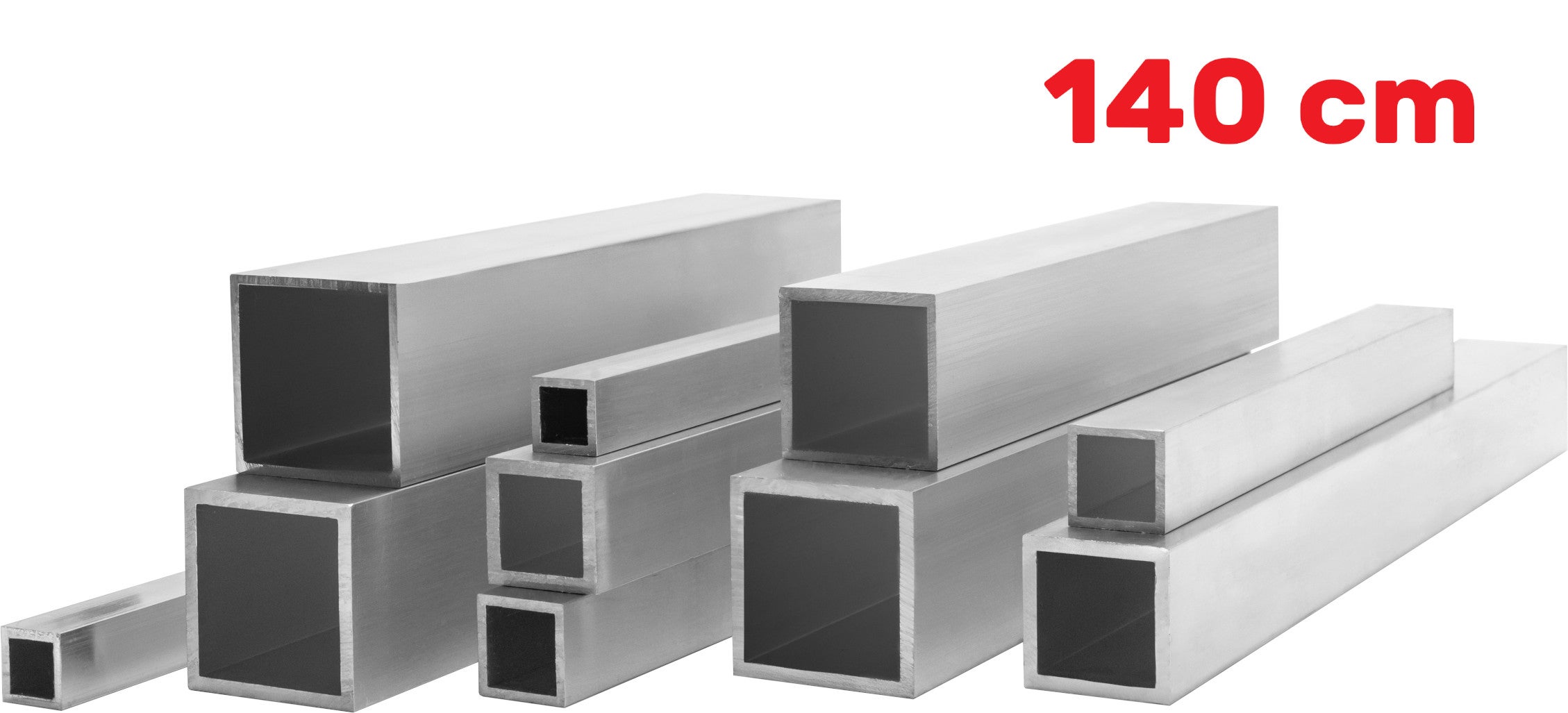 Profil Aluminiowy 40x40x4 mm 140 cm Rura Kwadratowa Aluminium Na wymiar - 7