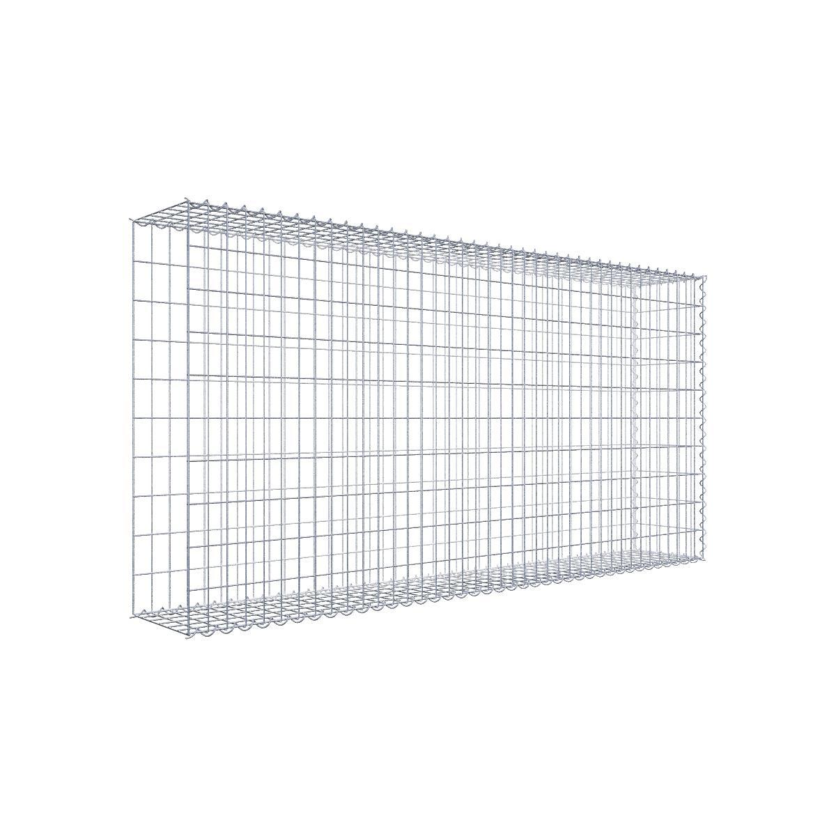 GABIONA Cesta Para Piedra (rectangular, Malla De 5 X 5 Cm, Profundidad De 40 Cm, Cesta De Cultivo Tipo 3, Cierre De Espiral, Galvanizada (200 X 100 X 40 Cm