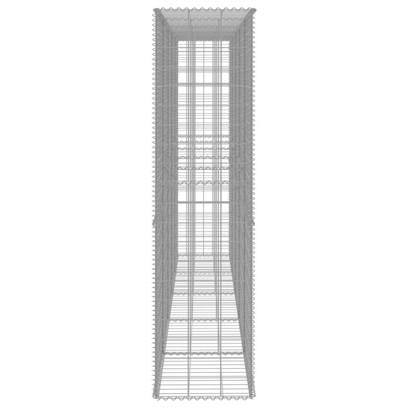 Muro de gaviones con cubierta acero galvanizado 300x50x200 cm vidaXL - 4