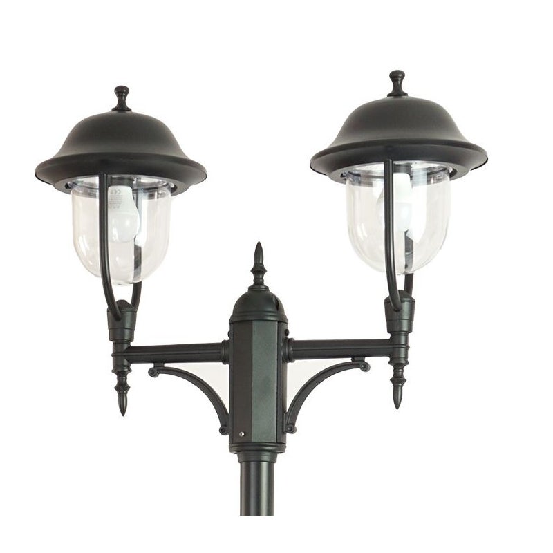 Latarnia ogrodowa Prince czarna 2xE27x60W IP43 wym: 295 x 70 x 25 cm aluminium SU-MA