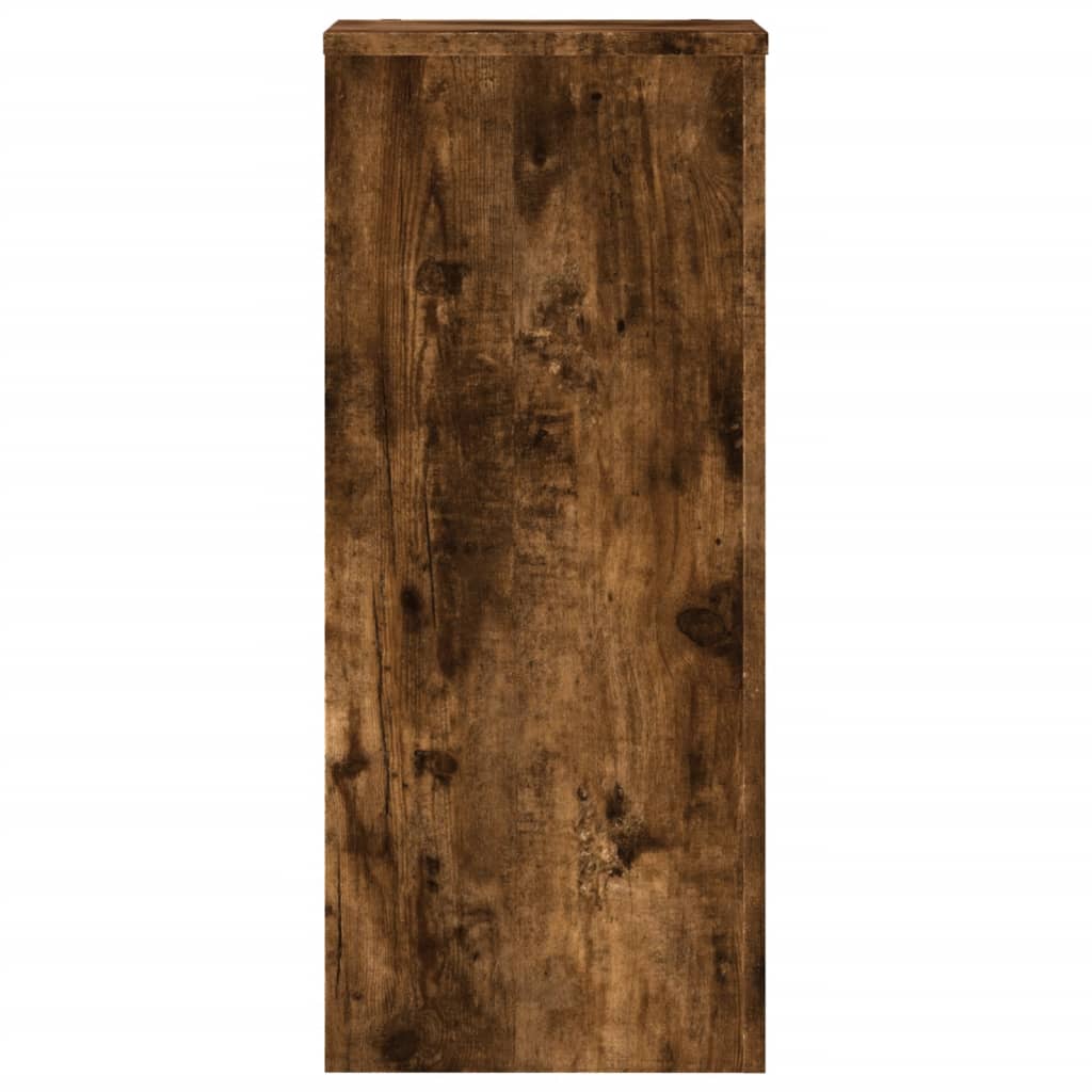 Support pour plantes, 2 pièces, chêne fumé 30 x 30 x 70 cm - 6