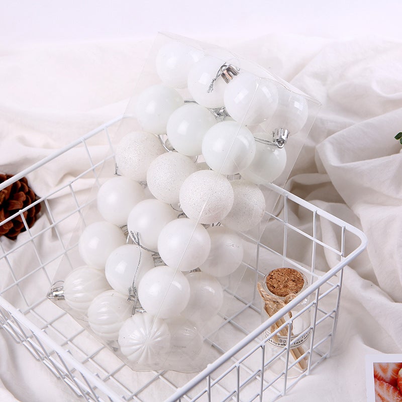 Bombki choinkowe, idealne do dekoracji choinki, 4 cm, 36 sztuk, białe
