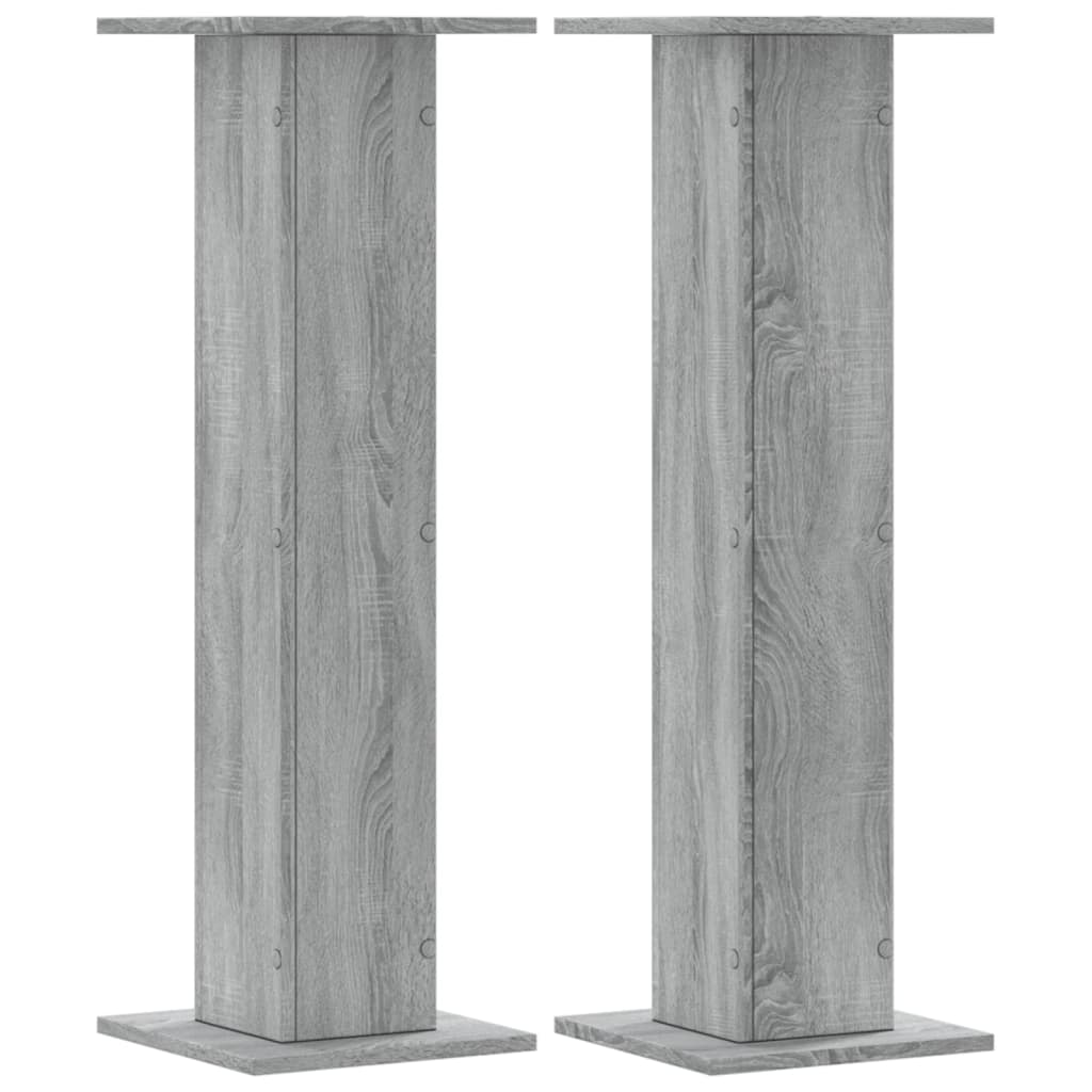 Supports pour plantes 2 pcs sonoma gris bois d'ingénierie - 2
