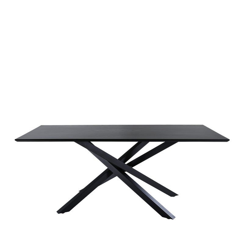 Piazza stół do jadalni 90x180cm czarny.