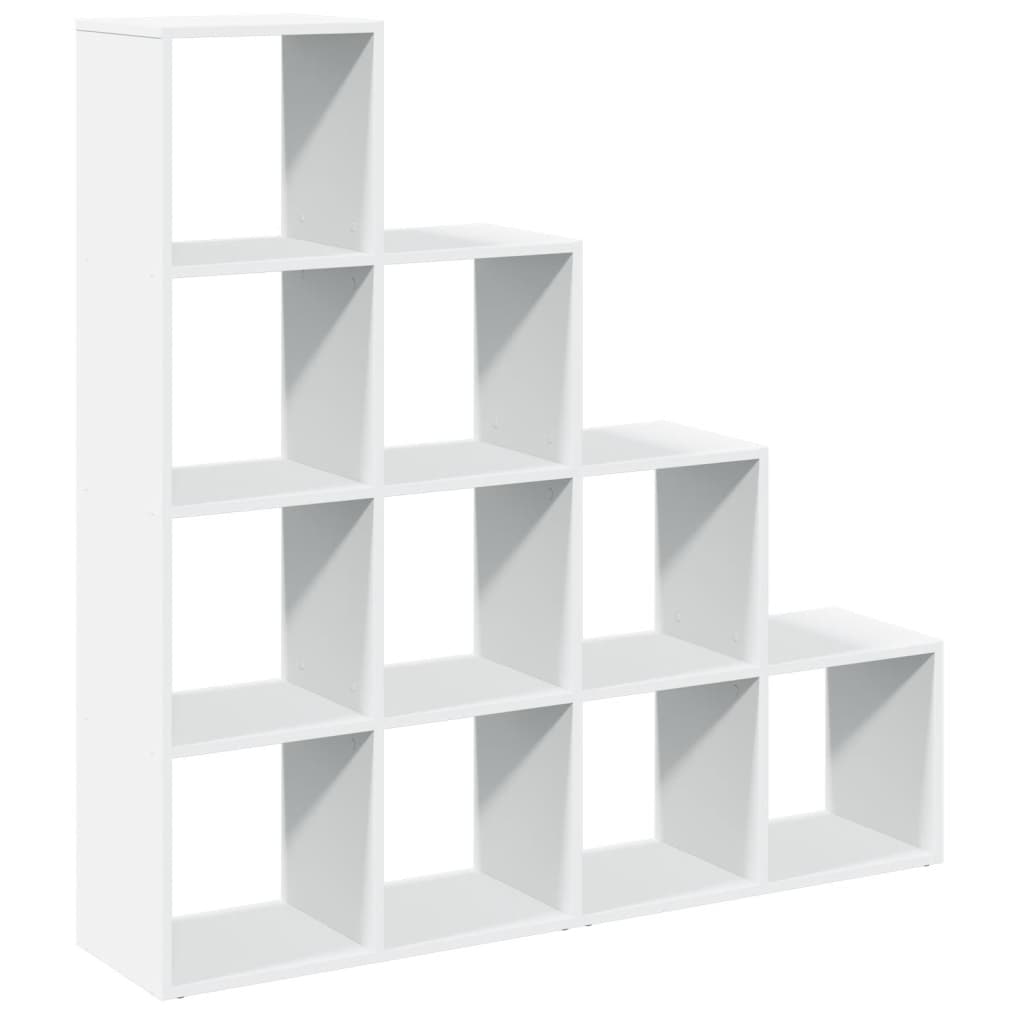 Étagère de rangement | Étagère séparatrice de pièce à 4 niveaux blanc ...