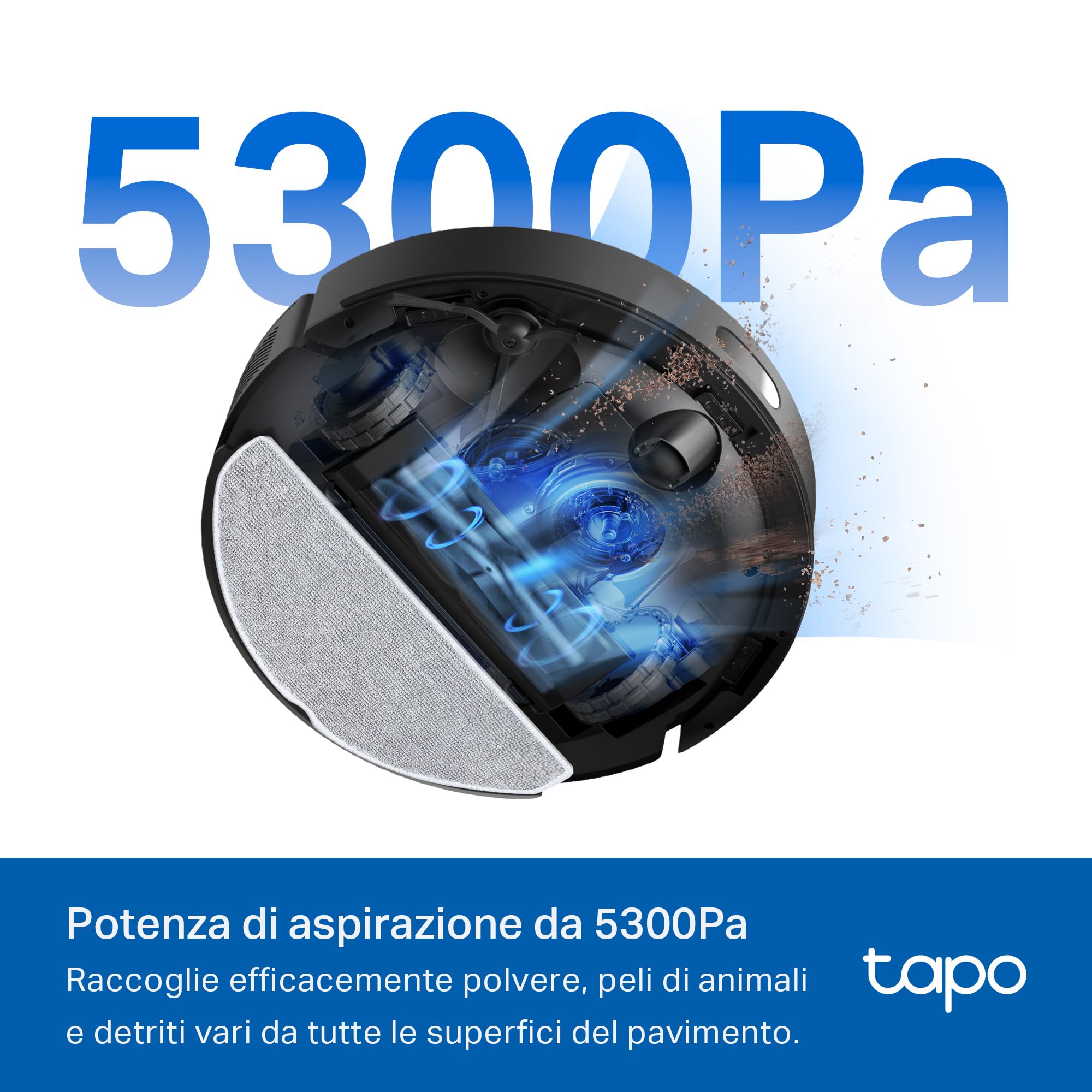 Serbatoio Acqua 2 In 1 Per Robot Tapo RV30 Plus/RV20 Max - Con Scatola Polvere E Mocio, Ricambio Per Pulizia Pavimenti