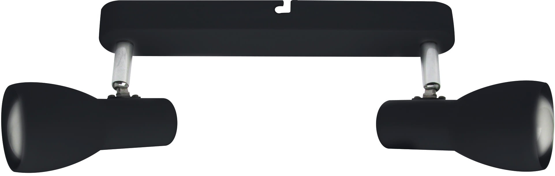 Reflektor sufitowy spot natynkowy Picardo listwa czarny 2xE14x40W wym: 36 x 6 cm metal Candellux