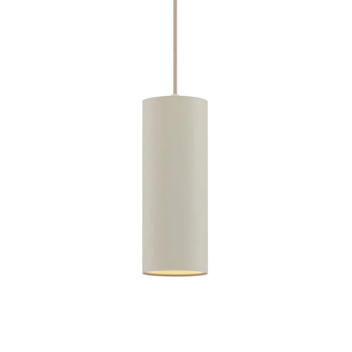 Nowoczesna lampa wisząca beżowa GU10 50 mm okrągła - Tubo