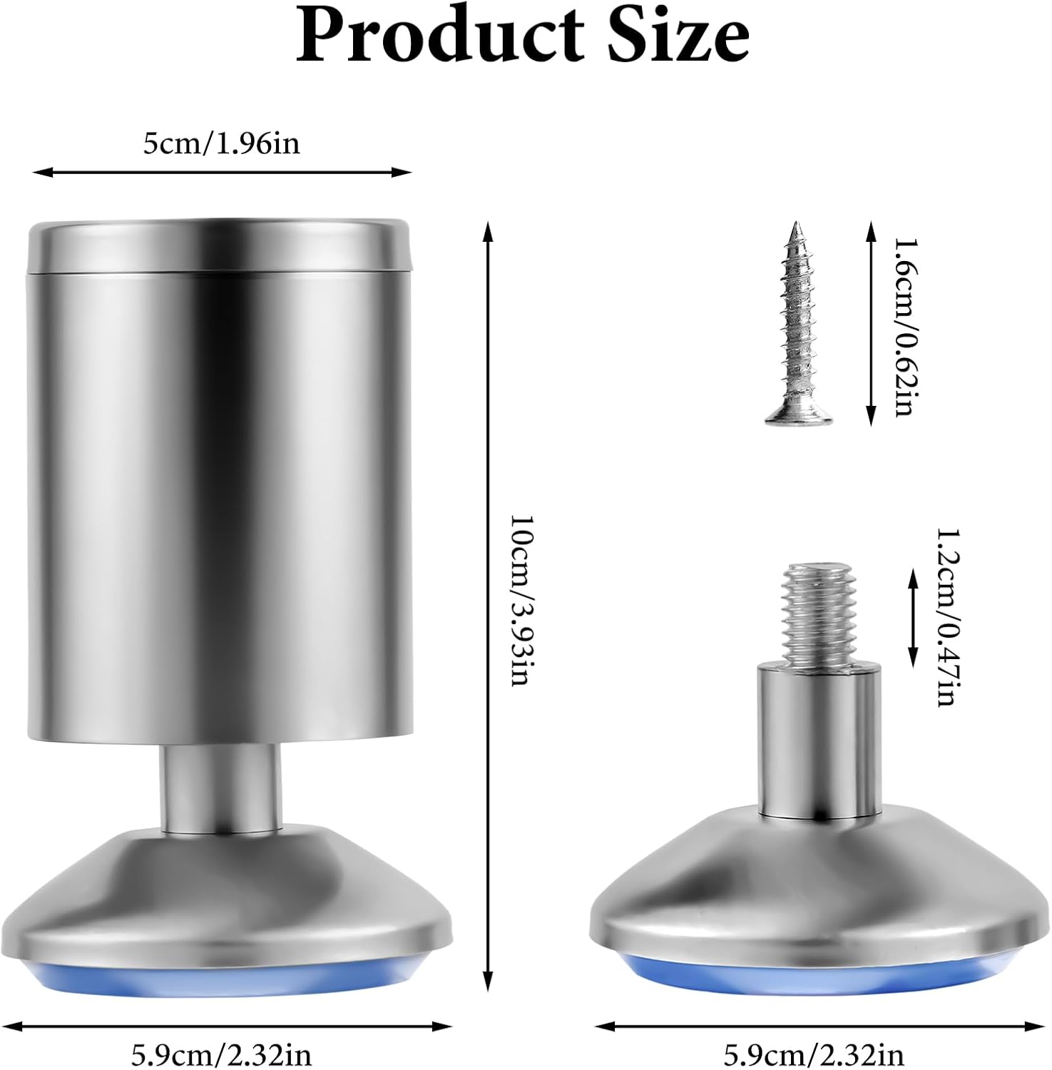 Nivelador De Patas De Mesa M6x15 X 30 Mm, Blanco, 16 Piezas De Patas Niveladoras Ajustables De Plastico Y Metal Con Tuerca Tornillos De Ajuste Para Muebles Mesas Escritorios Armarios Y Sillas