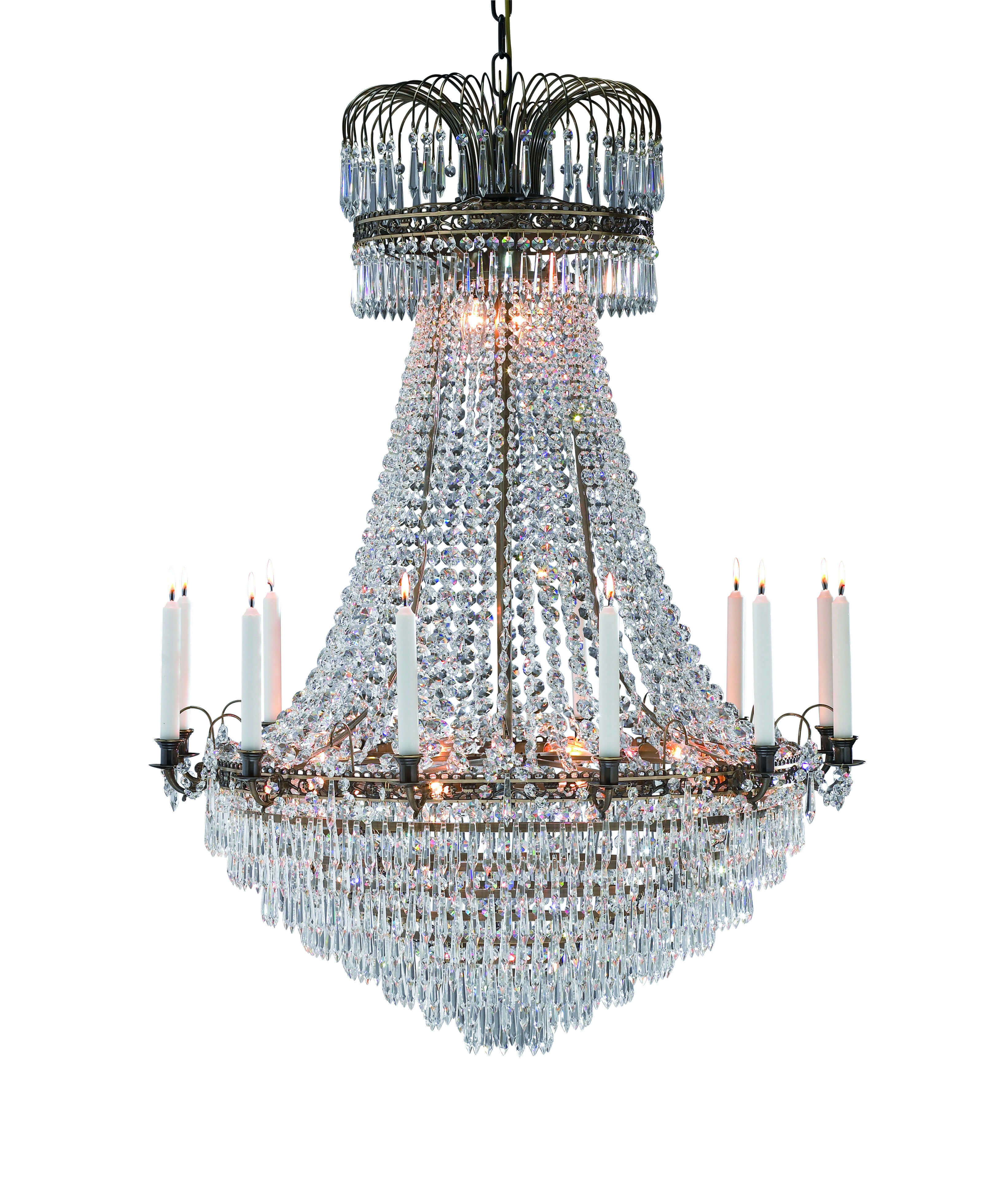 Lustre en cristal LÄCKÖ antique 15 ampoules - 3
