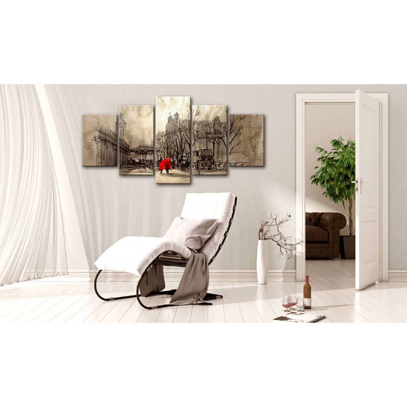 Tableau balade romantique - 200 x 100 cm - 2