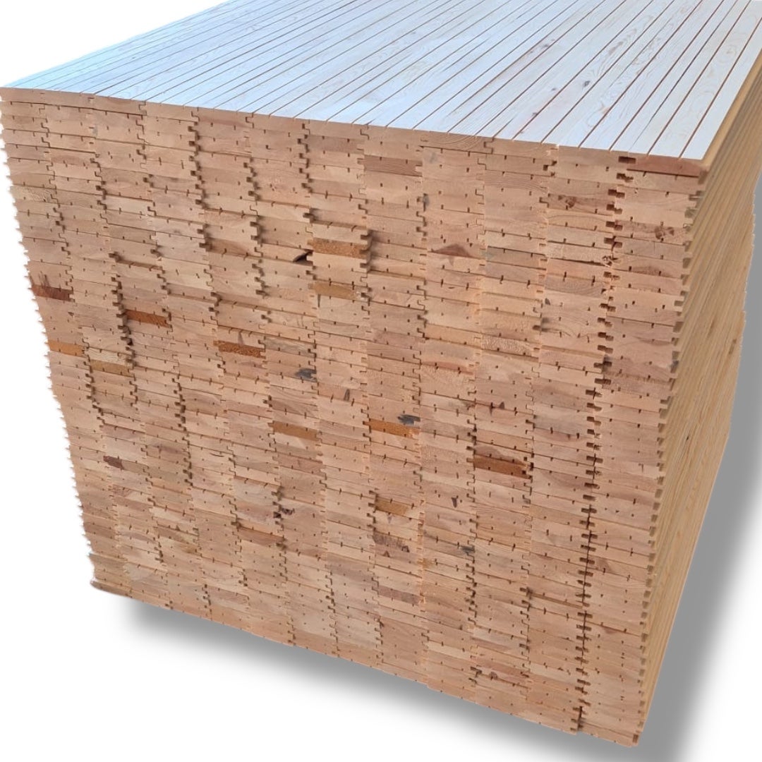 Pavimento in legno massello di pino di qualità premium senza nodi 10 m²/scatola 200x10x2 cm (50 assi) - 7