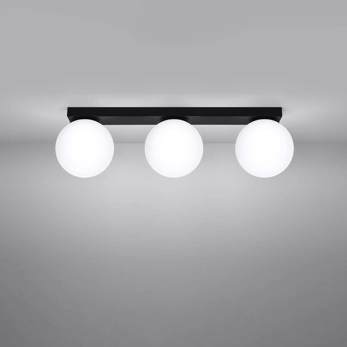 Plafon ZYNFI 3 czarny LED 3000K - 50x12x14.5cm Sollux