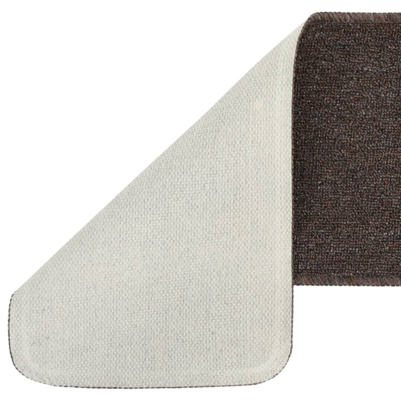 Tapis escalier antidérapants 15pcs 75x20cm Marron Rectangulaire - 4