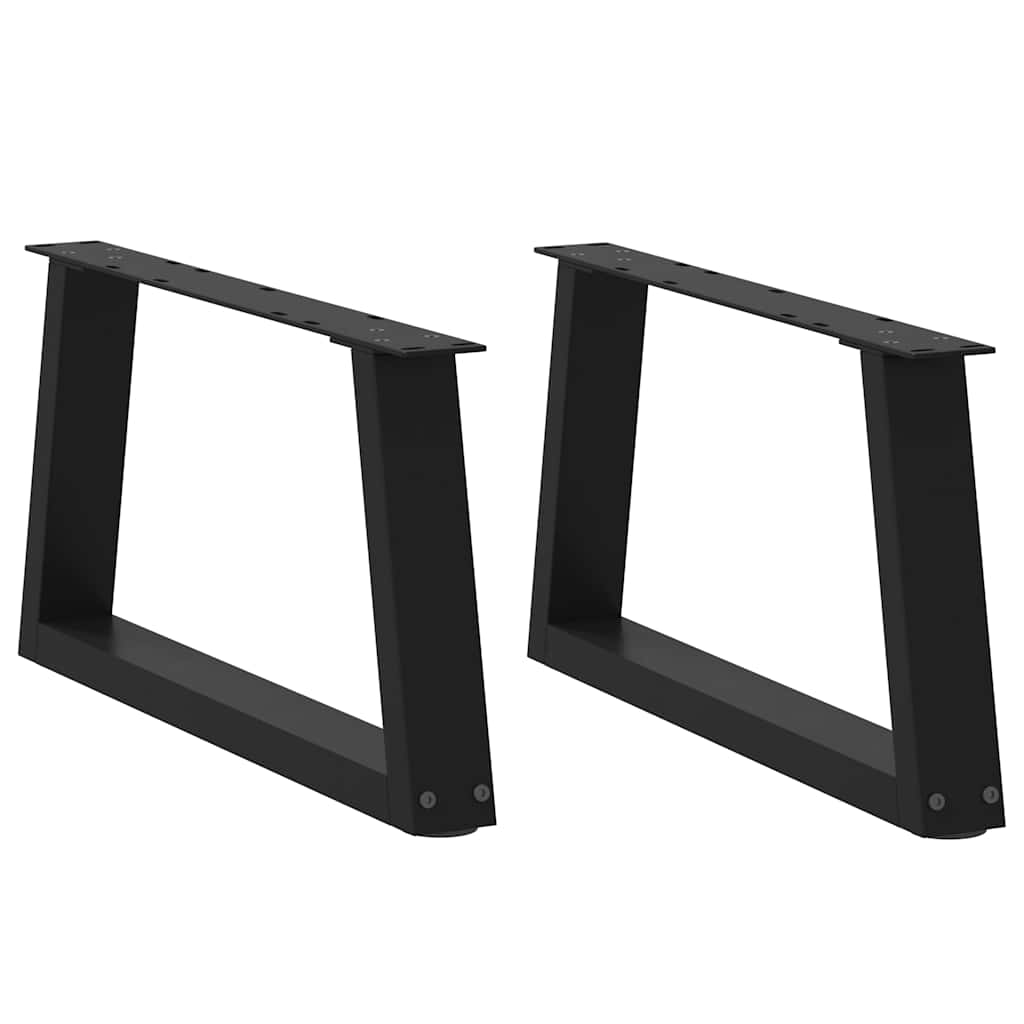 Nogi do stolika kawowego w kształcie litery V 2 szt. Czarne 60x(30-31,3) cm Stal vidaXL