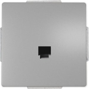 Schneider Electric GGBL7051 Lisse Lot de 10 prises de données et de téléphone avec bord carré Blanc mat