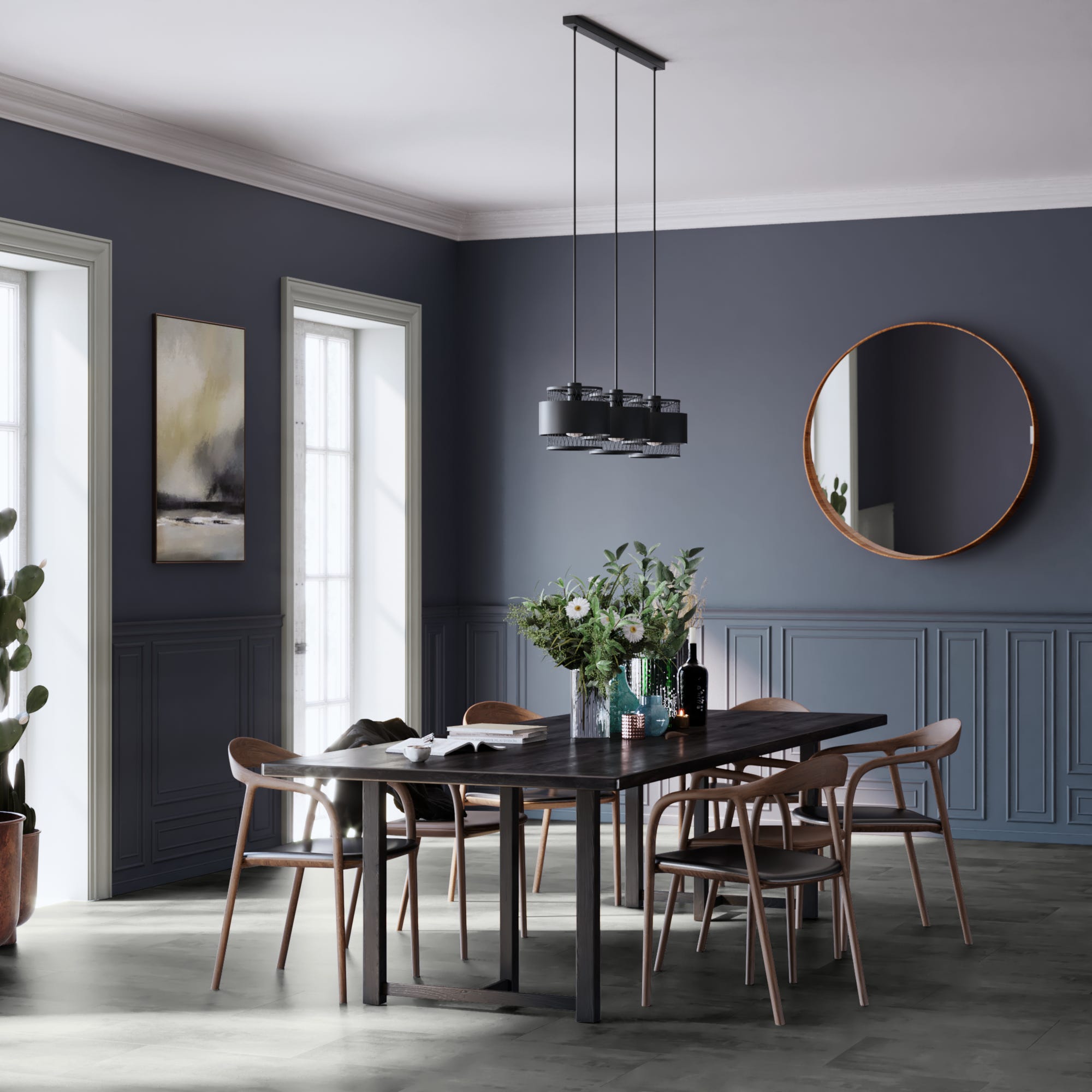 ARTENS - Sol PVC - Dalles PVC à clipser SEREN - INTENSO EXTREM - Effet pierre - Gris foncé - Dimensions L.91,44 cm x l.45,72 cm - Epaisseur 5,5 mm - - 3