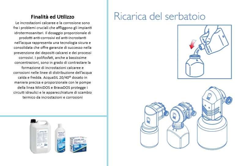 Liquido Acquabrevetti ACQUASIL 20/40 in flacone da kg 1 per pompe dosatrici MiniDos e BravaDos - 3