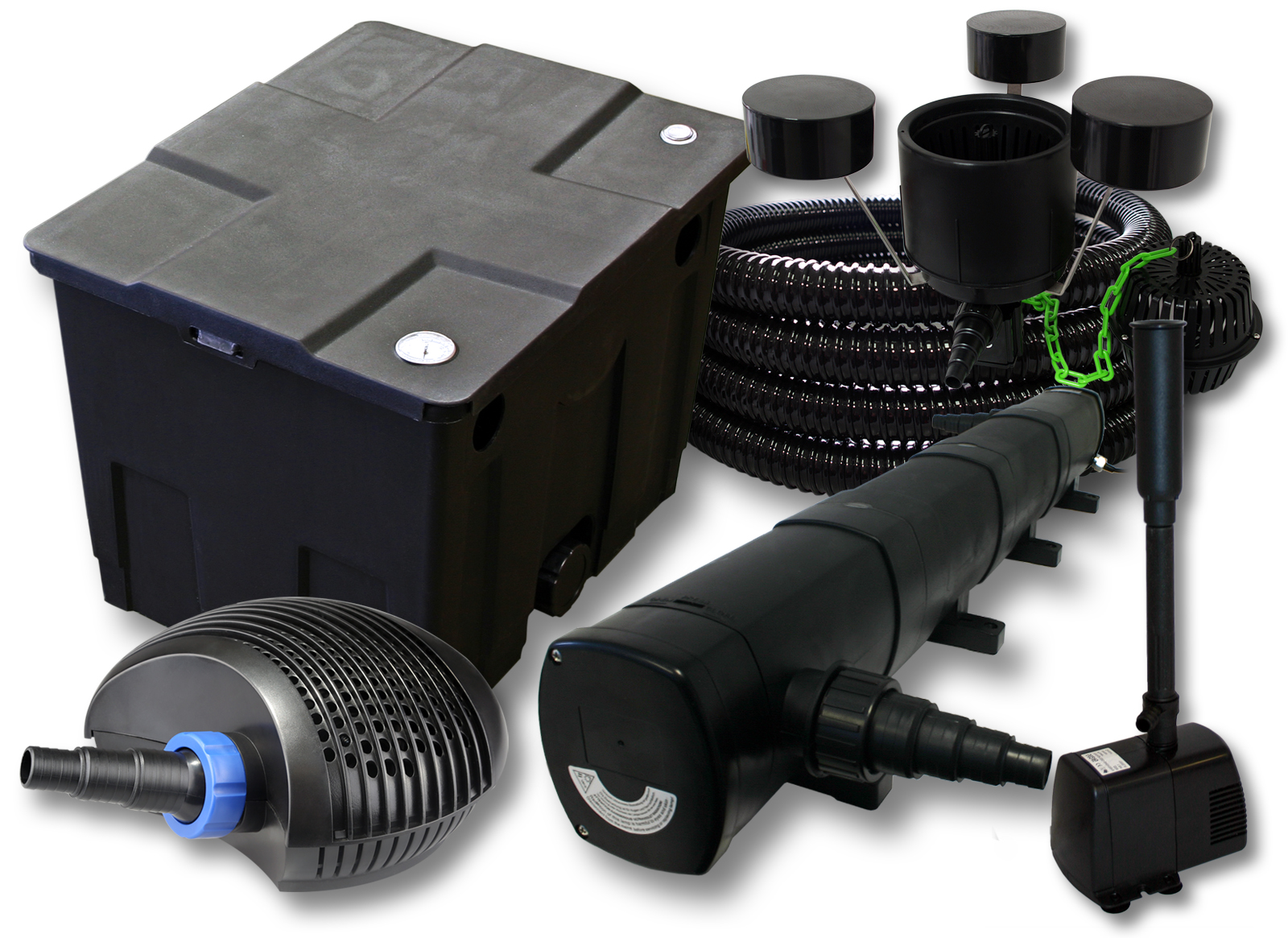 SUNSUN Kit filtro 12000L Estanque 72W Clarificador CTF 40W Bomba 25m