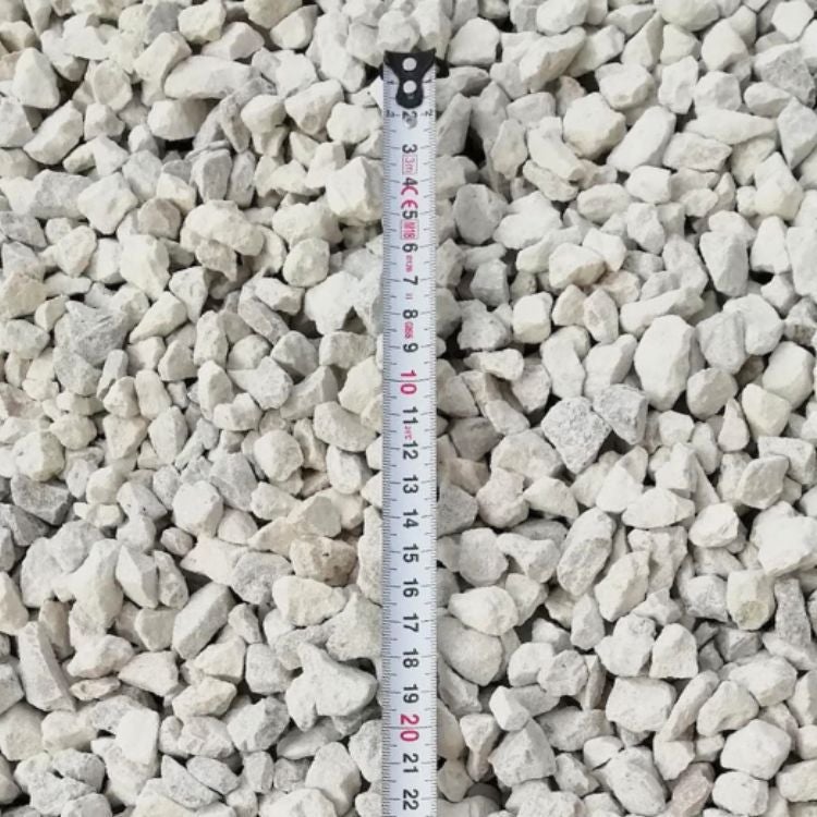 Pack +/- 1,5T ≃ 20M² (2 X 750Kg) Gravillon ECO Blanc/Gris/Beige Calcaire Ø 6/14 mm - Livraison STANDARD - 4