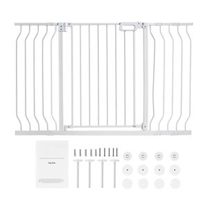 Cancello Casa Per Cani Barriera Sicurezza Per Cani Estensibile 180x72 Cm - Cancelletto Pieghevole Portatile Con Rete Autopulente Protezione Animali - 9