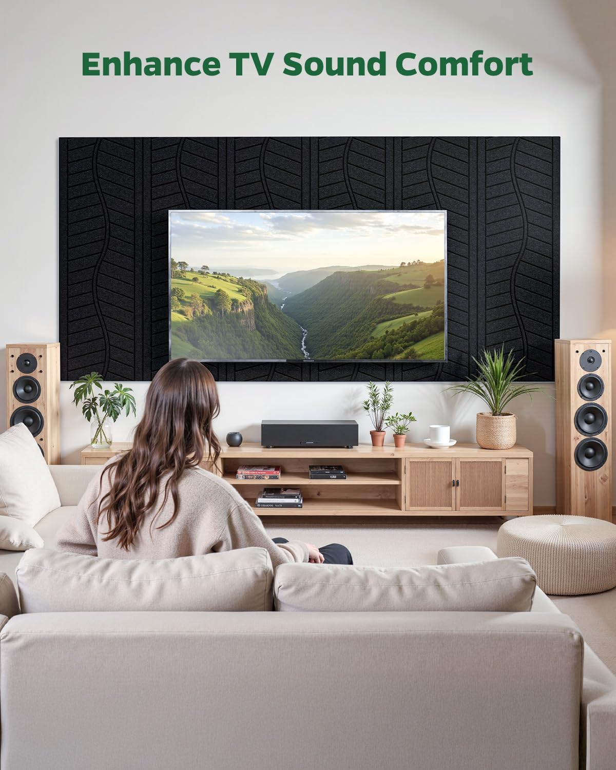 24 szt. dekoracyjnych paneli akustycznych, kreatywny, rzeźbiony wzór 3D,łatwe do przyklejenia i odklejenia, pochłaniające dźwięk do drzwi, 30 x 40 cm - 8