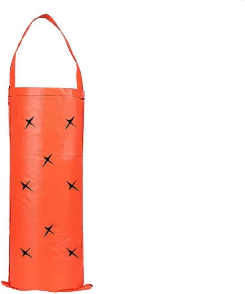 Worki do uprawy truskawek (w zestawie 2 szt.) Wiszące worki do uprawy roślin/ziół/kwiatów/warzyw (pomarańczowe)