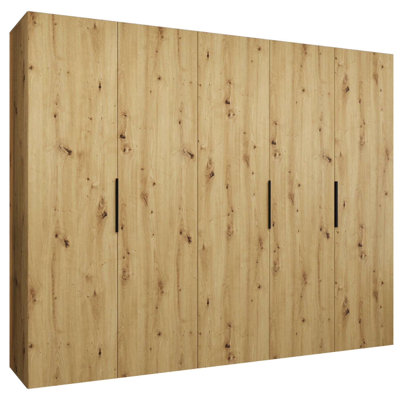 Szafa uchylna otwierana Marbella 1 250 x 52 x 202 cm artisan + u. czarny Abiks Meble