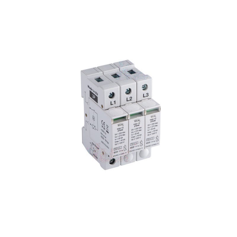 Dispositivo Pararrayos-DC1000V 2P 10KA ~ 20KA Dispositivo Pararrayos De Baja Tension De Proteccion Contra Sobretensiones De La Casa