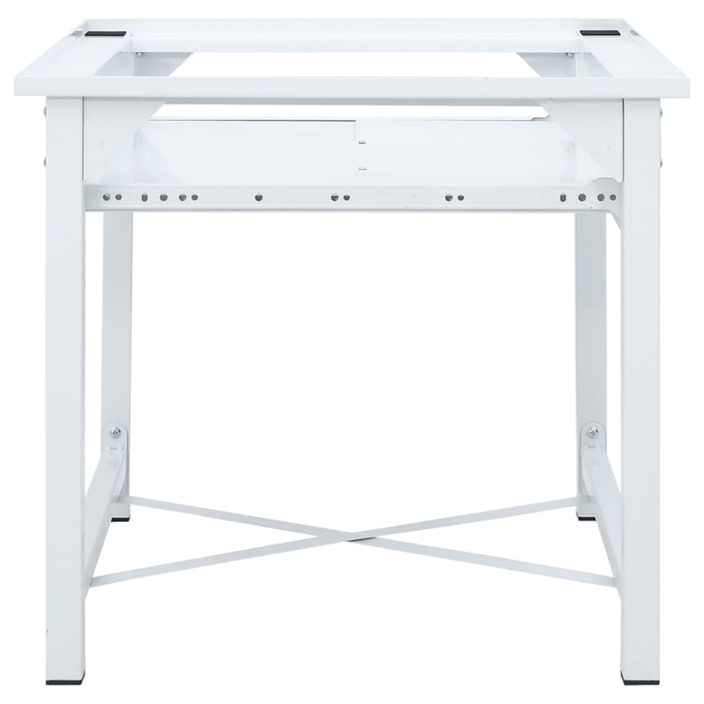 Soporte pedestal para lavadora con estante extraíble blanco – ComfortXL - 4
