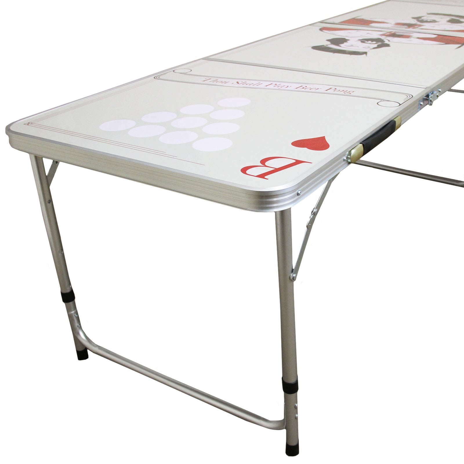 Table de Bière-Pong Pliable 240 cm Surface Imperméable Transportable Table à Plateau en MDF et Cadre en Aluminium Soirée - 7