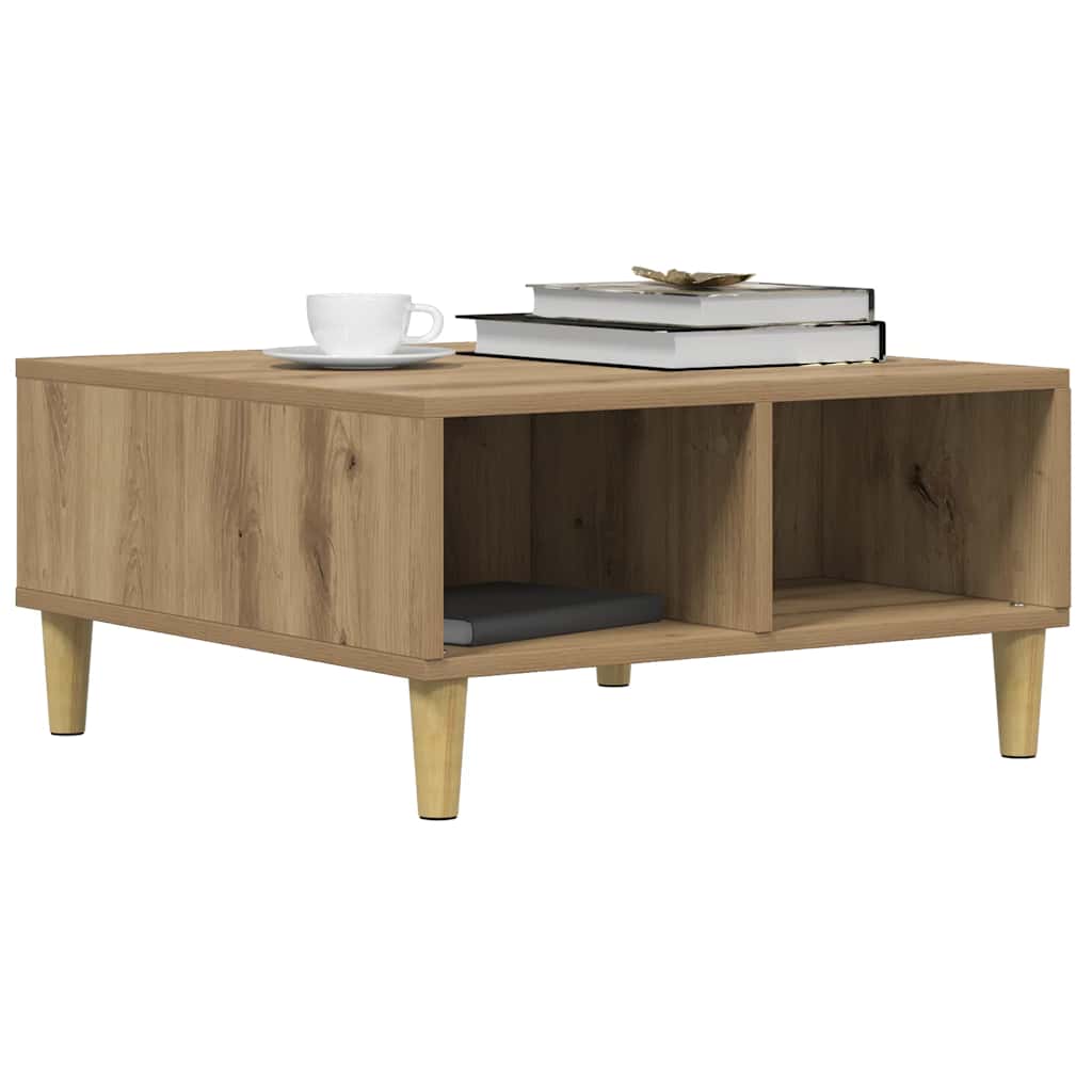 vidaXL Tavolino da Salotto Rovere Marrone 60x50x40cm Legno Multistrato vidaXL Tavolino da Salotto Rovere Marrone 60x50x40cm Legno Multistrato