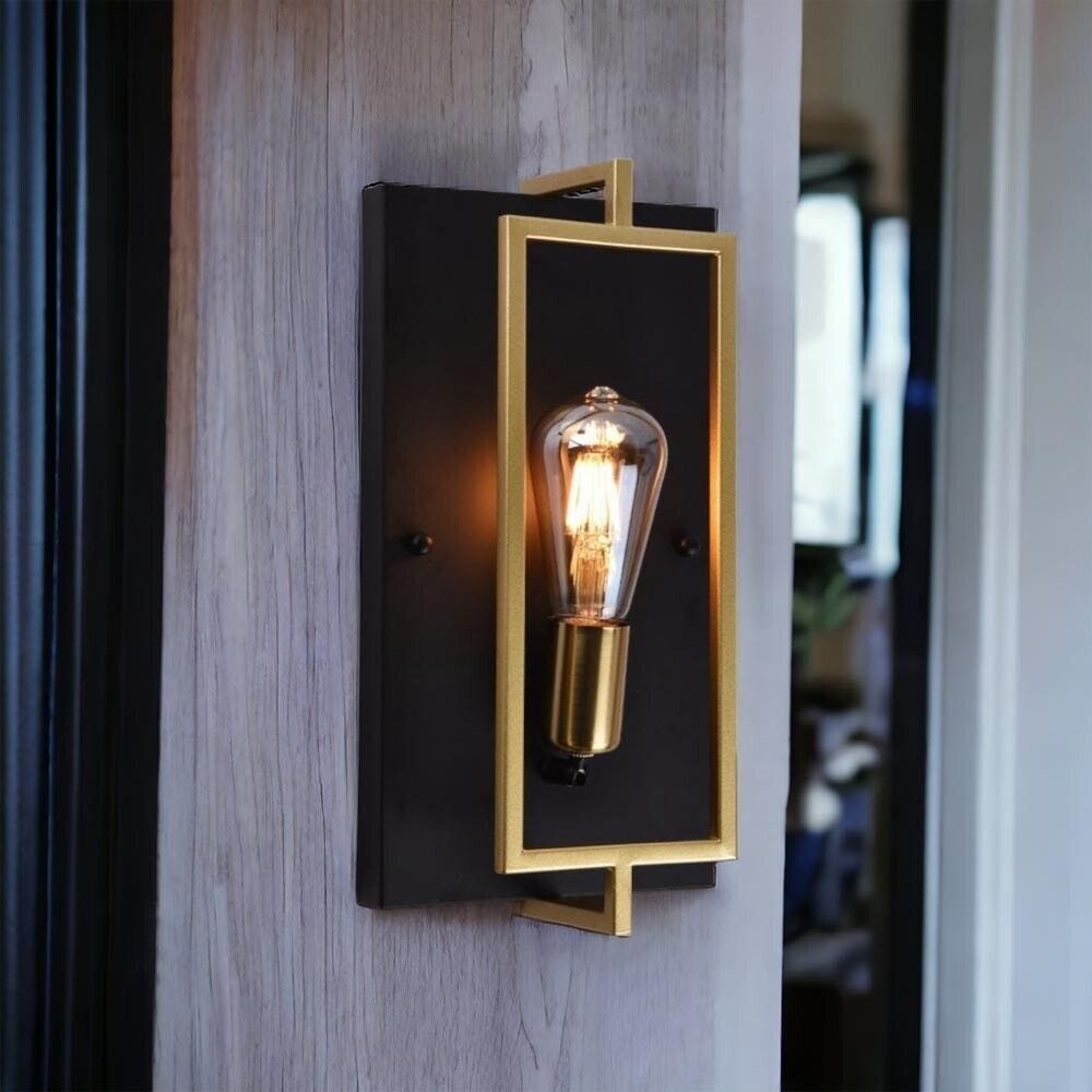 Lampada Da Parete Orientabile E27 | Design Industriale Retro | Per Soggiorno, Camera, Ufficio | Nero/Argento - Foto 6