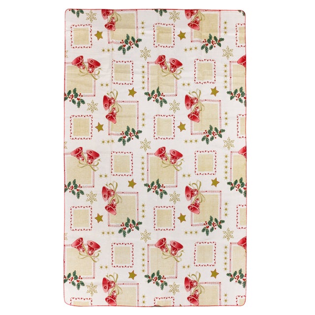 Tovaglia in cotone e poliestere 150cm x 200cm 150x200x0,1 Cm. Colore bianco DAM