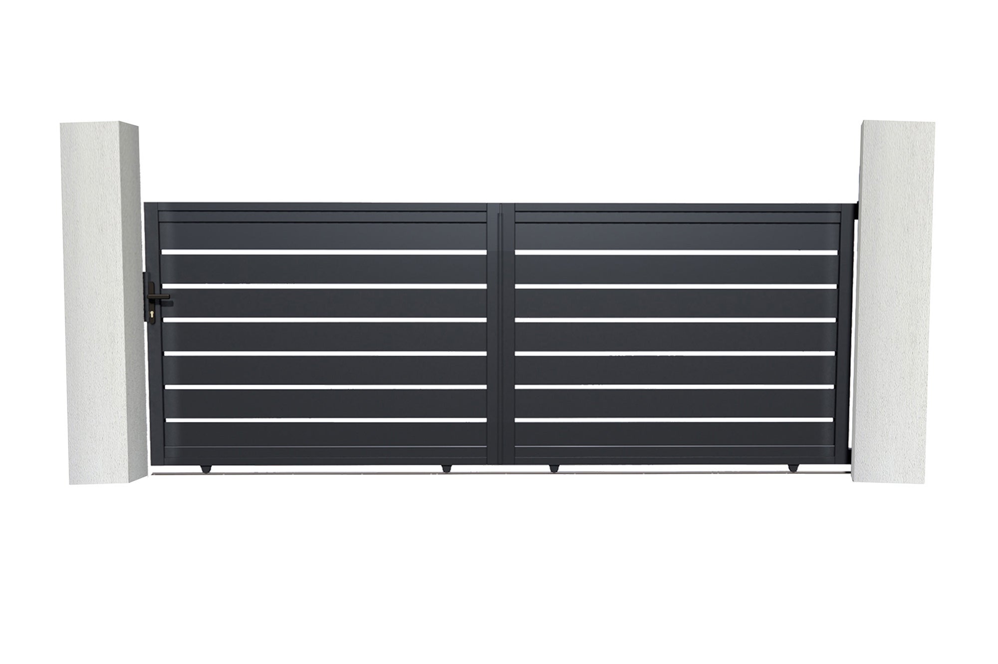 Portail coulissant motorisé 4m VOGEL H.140cm + Motorisation RANGER C300 - 5