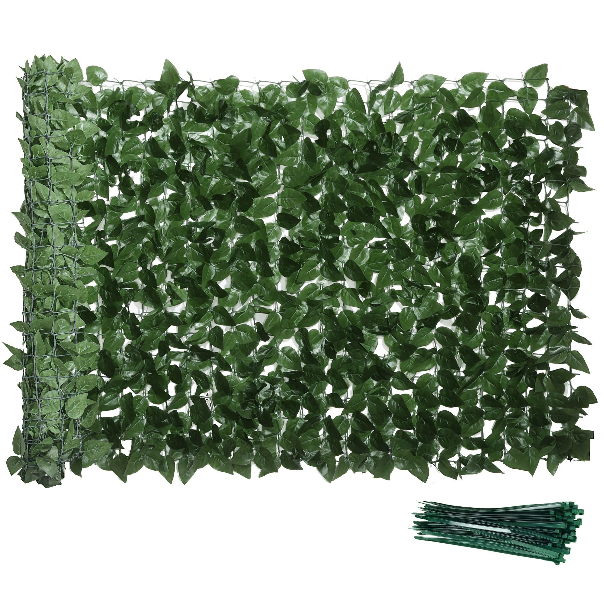 Haie Artificiel Brise-Vue décoration Rouleau 3Lx1H m Feuillage hêtre ...