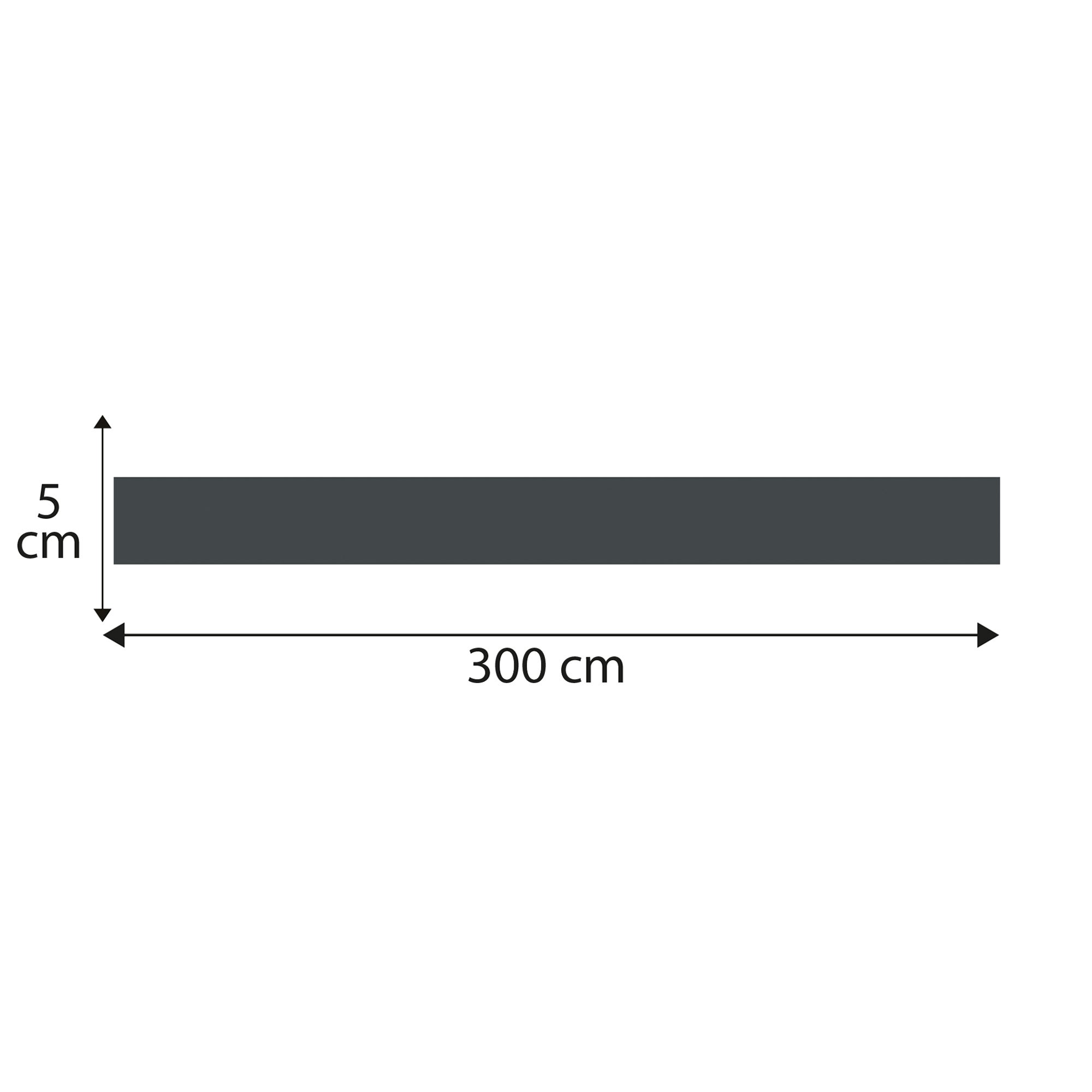 Friso decorativo adhesivo, color pizarra madsoya liso, 5 cm x 300 cm - 5