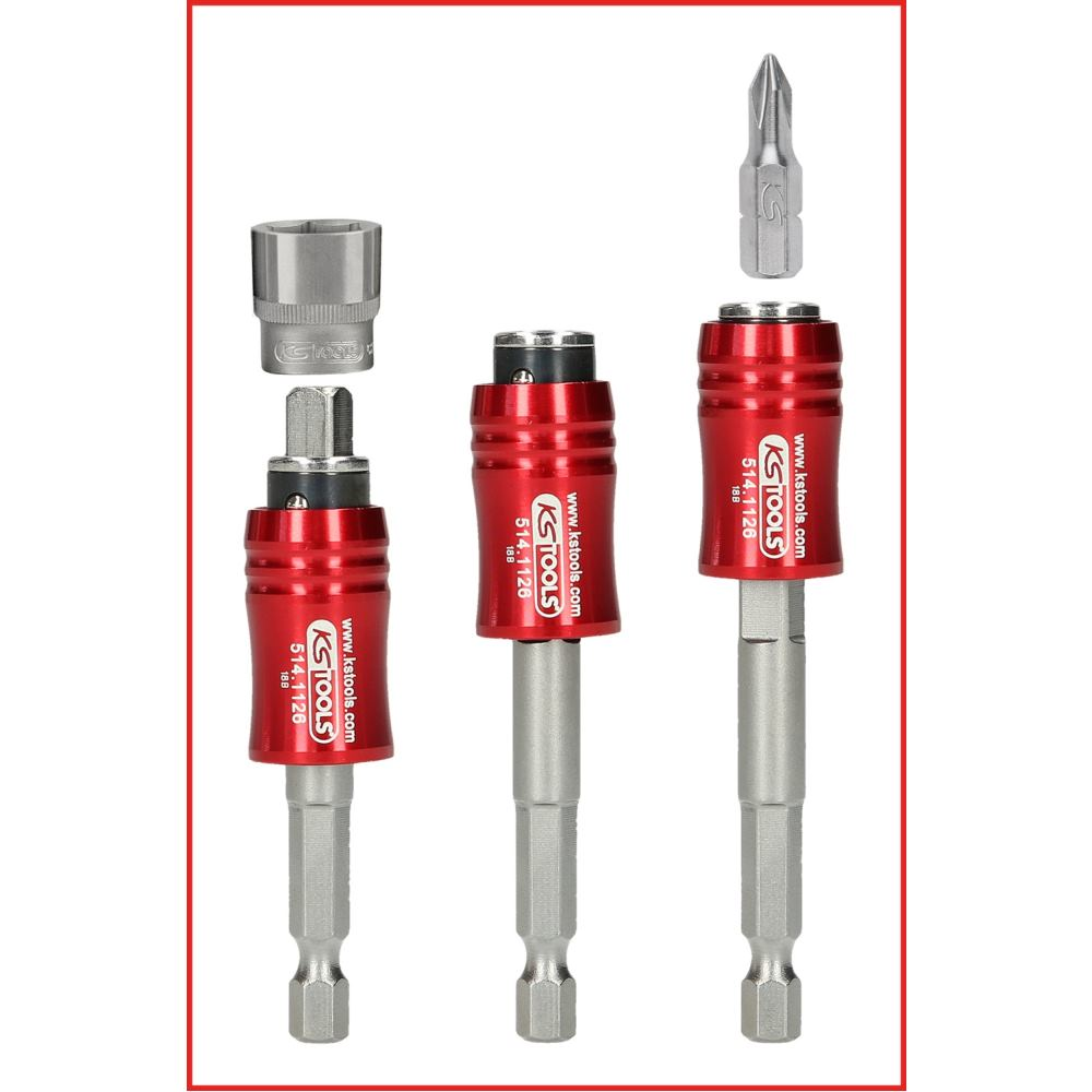 Porte-embouts magnétique KS TOOLS 2 en 1 à verrouillage - 85mm - 514.1126 - 8