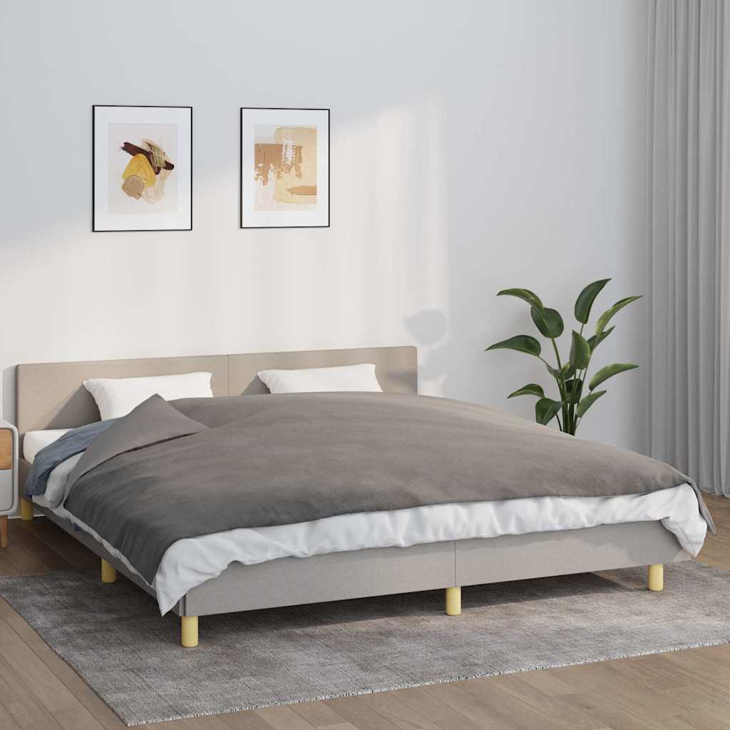 Koc obciążeniowy z poszewką, szary, 155x220 cm, 11 kg, tkanina vidaXL