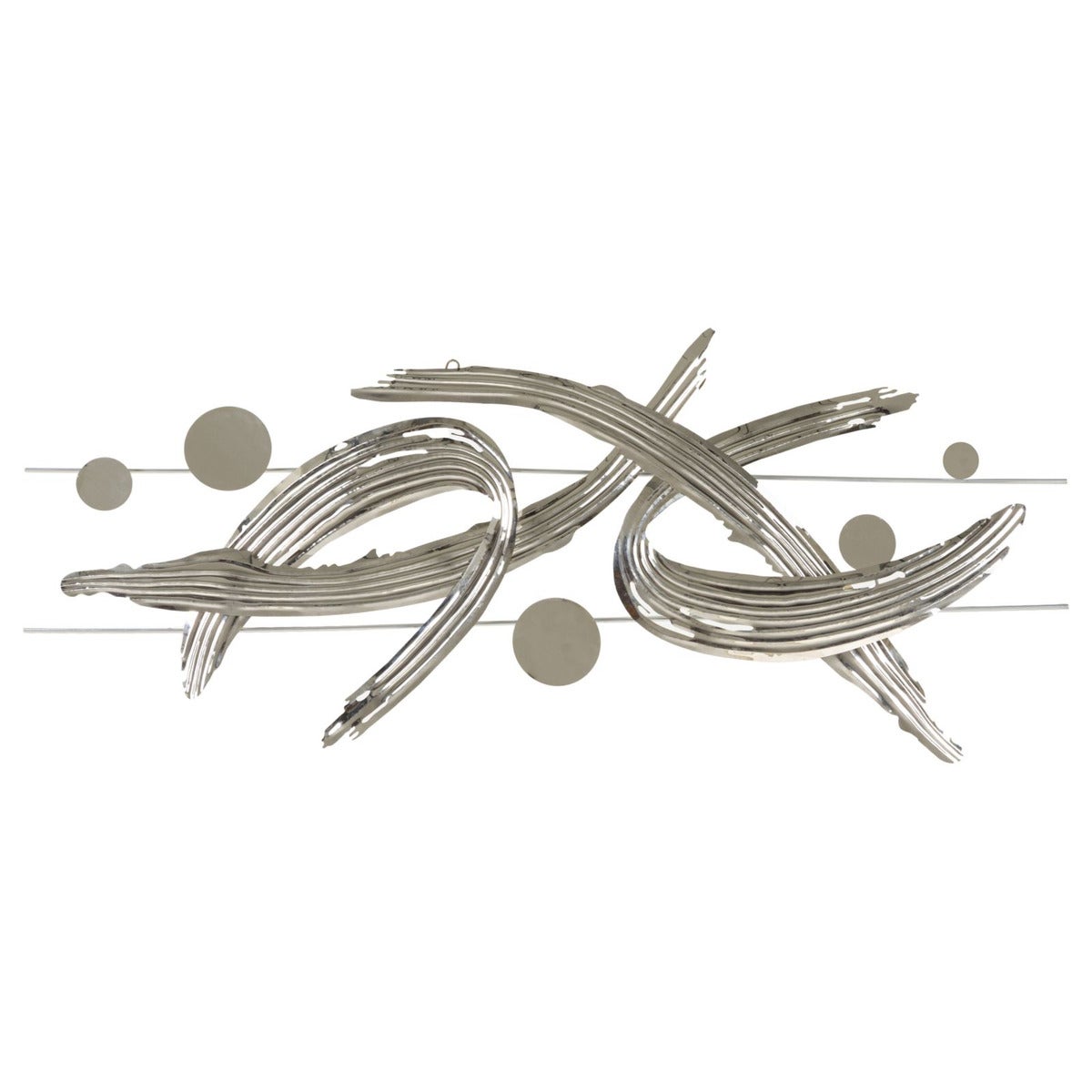 Metalowa Dekoracja 3D Abstrakt 1, Metal, Srebrny, Seven Design