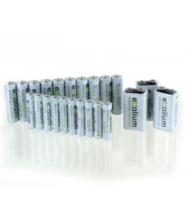 LOT DE PILES x10 AA LR6 + x10 AAA LR3 + x3 6LR61 9V EXALIUM - 5