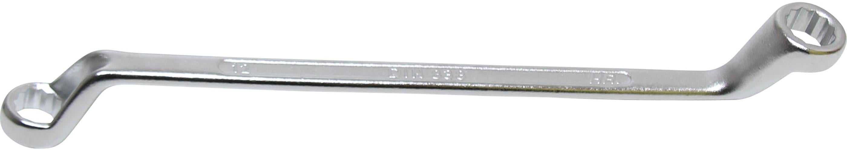 Klucz dwustronny BGS pierścieniowy wygięty SW 12 x 13 mm - 1214-12x13