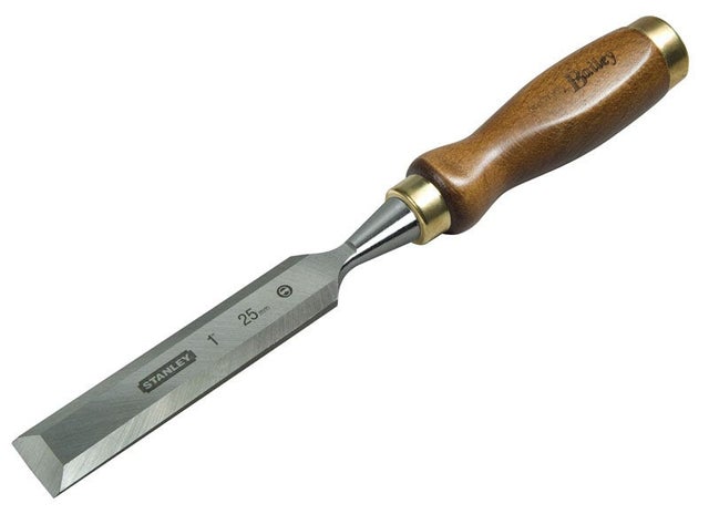 Stanley - Ciseau à bois 160 x 25 mm - manche bois Bailey - lame acier chromé - 2-16-392