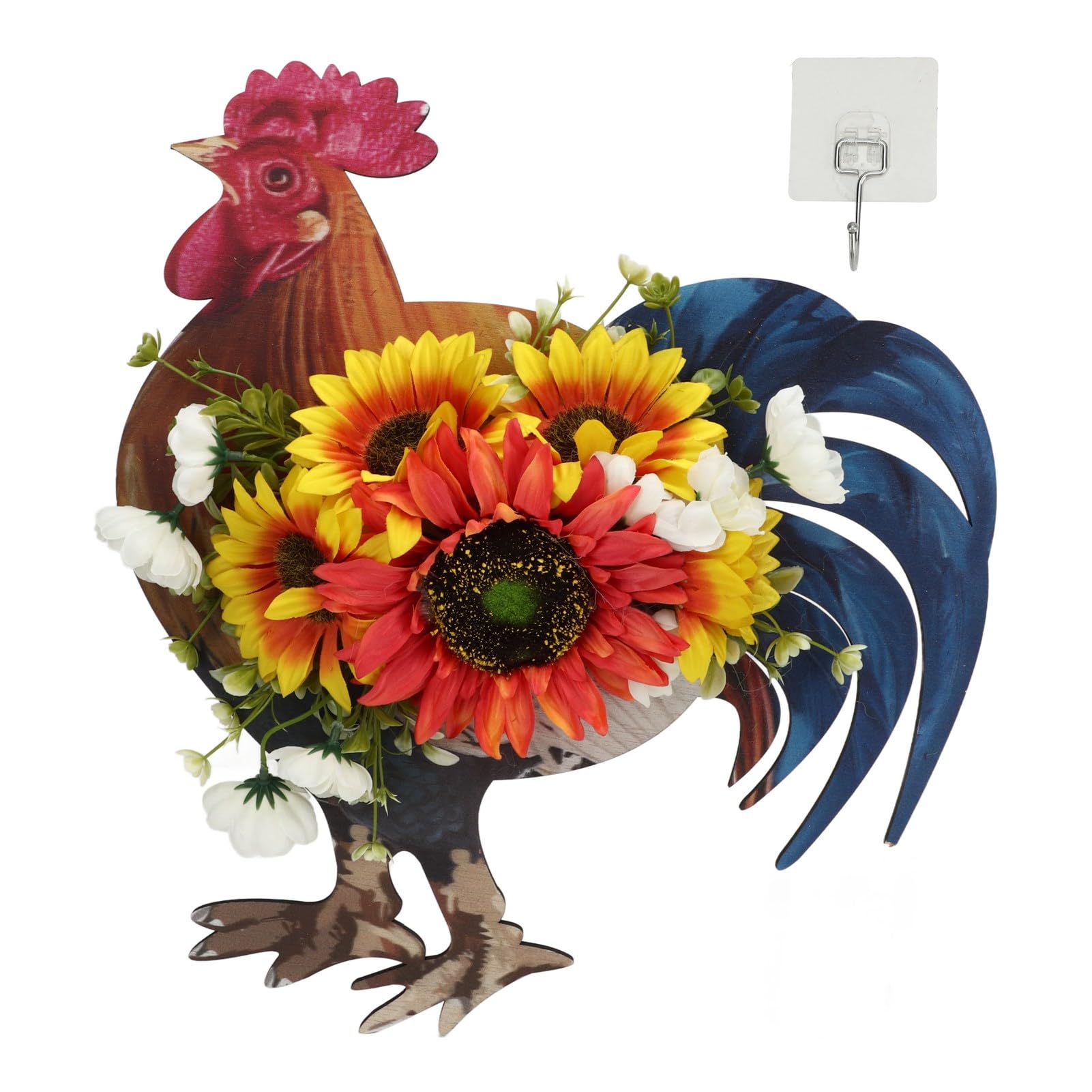 Vitrail à Suspendre Pour Fenêtre Motif Tournesol, 16,5 X 15,2 Cm