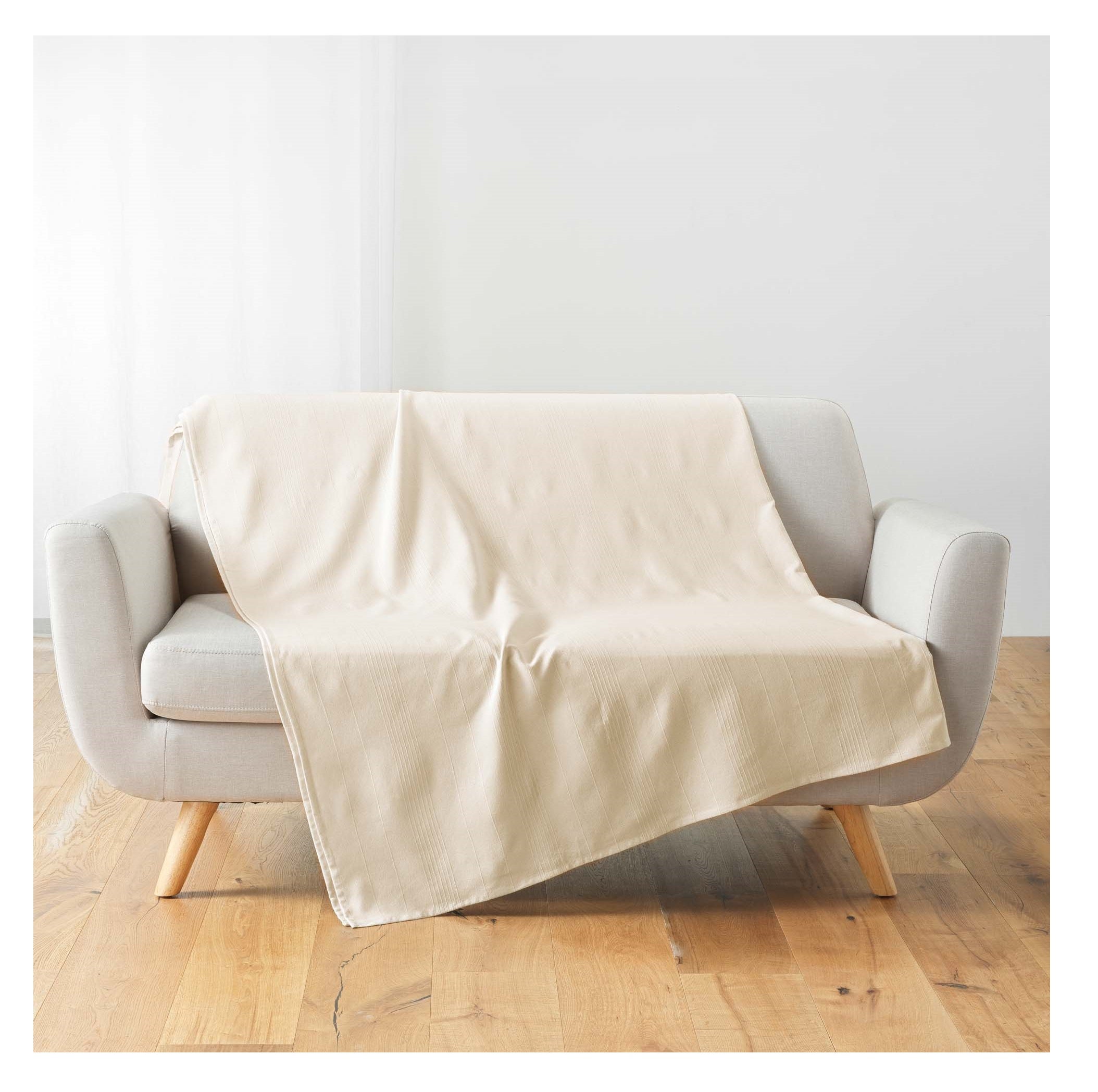 TODAY Cover Imbottito 180x220 Cm In Poliestere - Colore Avorio, Morbido E Confortevole Per Letto