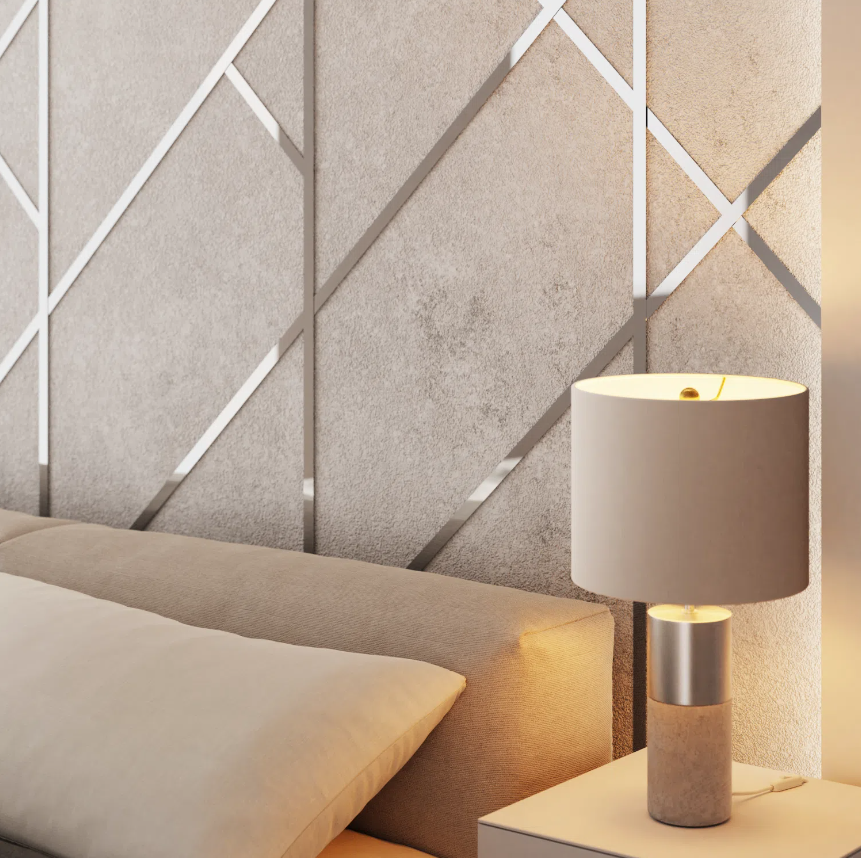 Bande Murale Décorative en Acier Inoxydable Argent Poli - 1 cm X 244 cm - 4