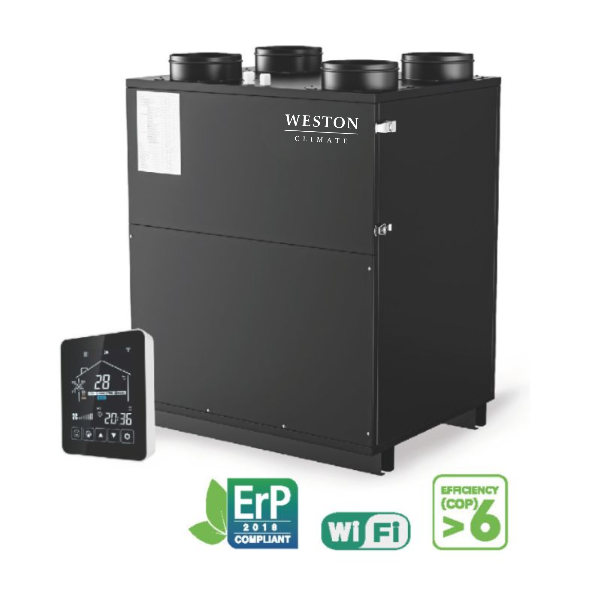 Unidad de ventilación con bomba de calor weston climate hperv 350 m³/h